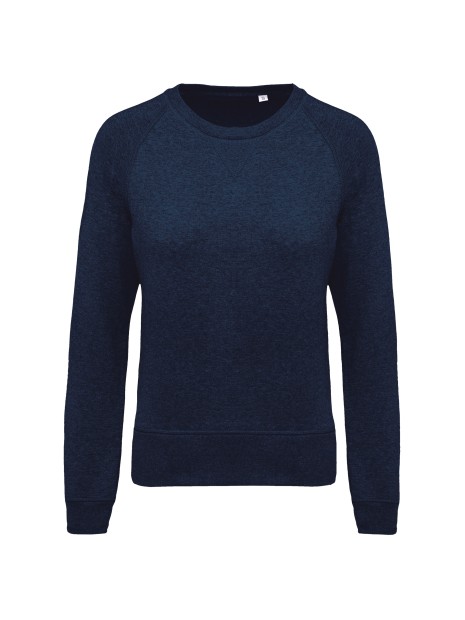 KARIBAN Sweat-shirt Bio col rond manches raglan femme /api/colors/34645e9b-b8a1-441f-b38c-4c2ad38c98a3 personnalisable