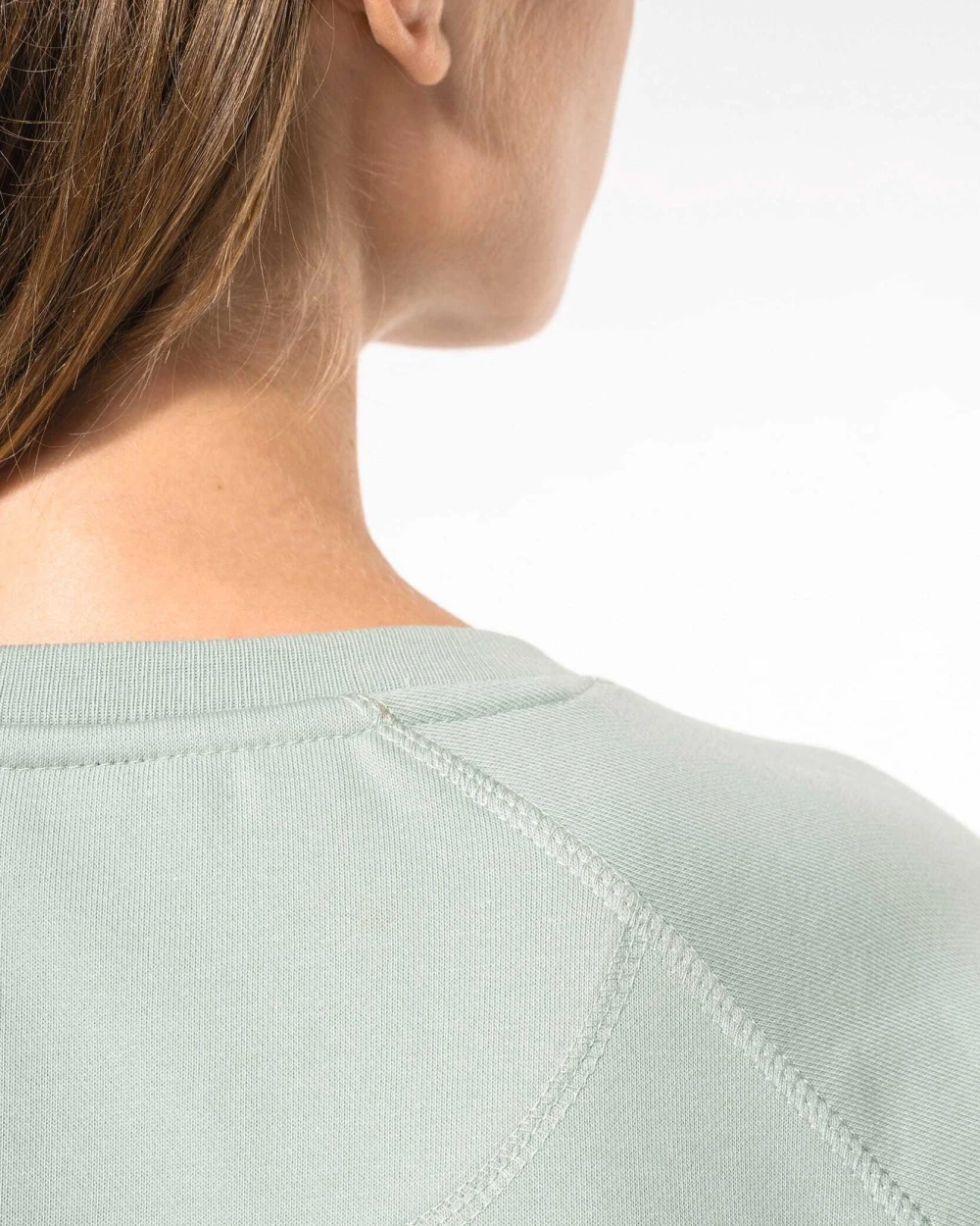 KARIBAN Damen Sweatshirt BIO-BAUMWOLLE Rundhalsausschnitt Raglanärmel Sweatshirts personalisierbar