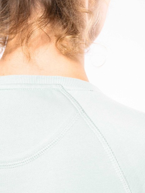 Sweat-shirts à personnaliser KARIBAN Sweat-shirt Bio col rond manches raglan femme 