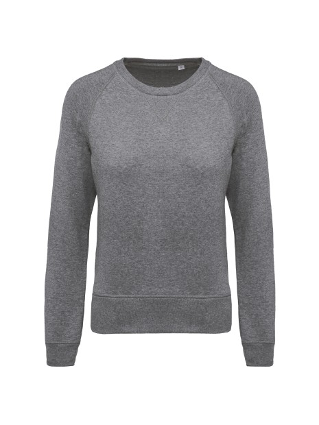 KARIBAN Sweat-shirt Bio col rond manches raglan femme /api/colors/5fcefcdd-901a-471b-86f6-fd6b6c59cd10 personnalisable