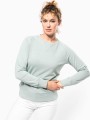 Sweat-shirts à personnaliser KARIBAN Sweat-shirt Bio col rond manches raglan femme 