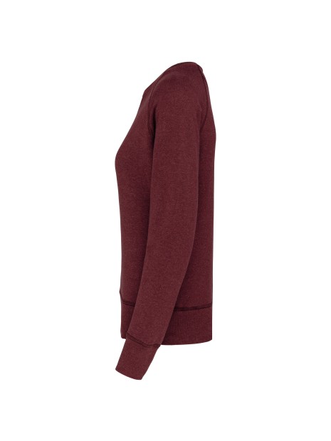 KARIBAN Sweat-shirt Bio col rond manches raglan femme /api/colors/845fb8cc-c45a-47ff-add2-10f7e56de285 personnalisable