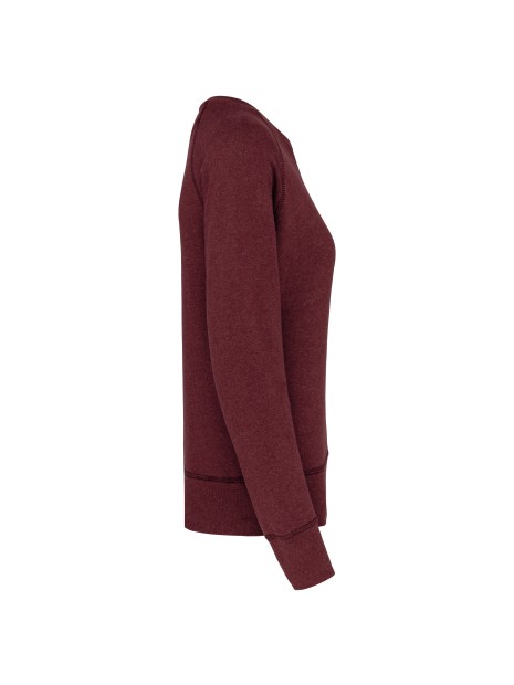 KARIBAN Sweat-shirt Bio col rond manches raglan femme /api/colors/845fb8cc-c45a-47ff-add2-10f7e56de285 personnalisable