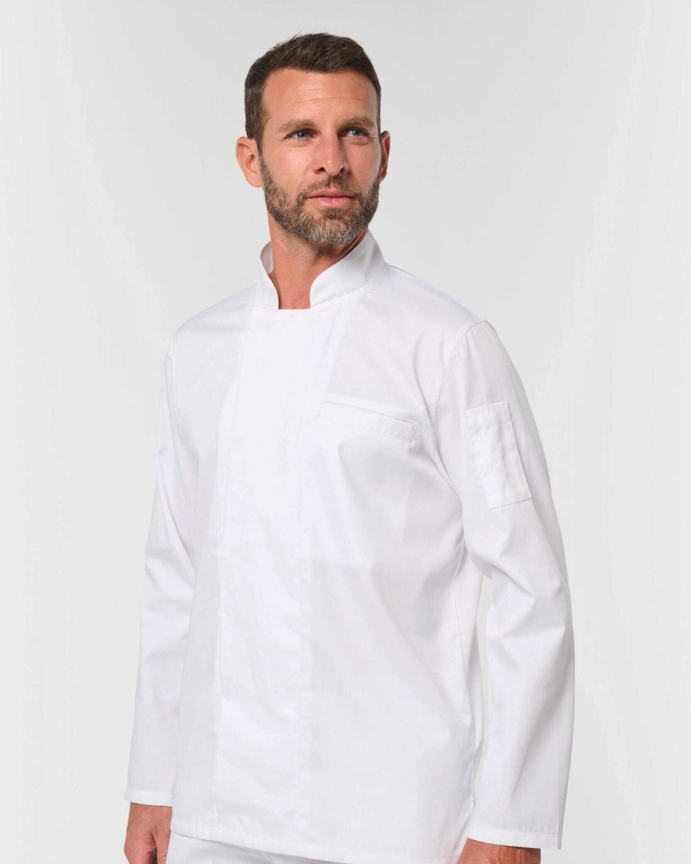 WK. DESIGNED TO WORK Umweltfreundliche, atmungsaktive Unisex-Kochjacke mit langen Ärmeln Jacken personalisierbar