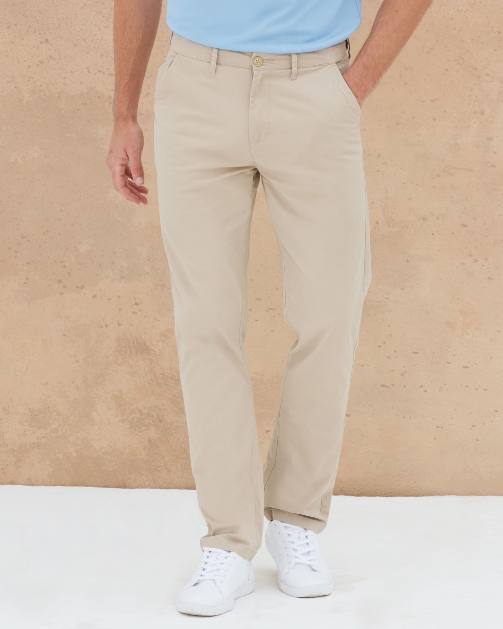 Broeken HENBURY MEN'S STRETCH CHINO WITH FLEX WAISTBAND voor bedrukking &amp; borduring