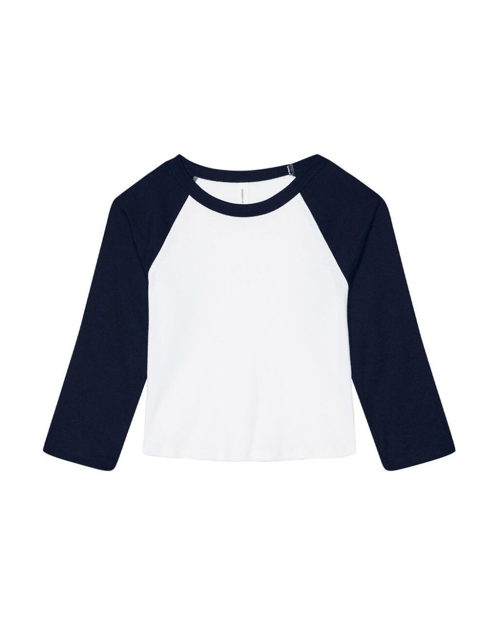T-shirts BELLA-CANVAS Women's Micro Rib 3/4 Raglan Baby Tee voor bedrukking &amp; borduring