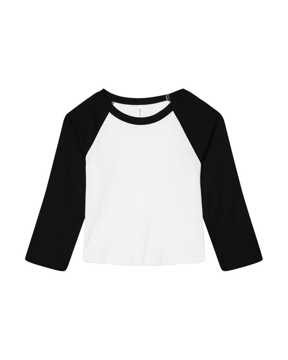 T-shirts BELLA-CANVAS Women's Micro Rib 3/4 Raglan Baby Tee voor bedrukking &amp; borduring