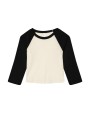 T-Shirts personnalisable BELLA-CANVAS Women's Micro Rib 3/4 Raglan Baby Tee