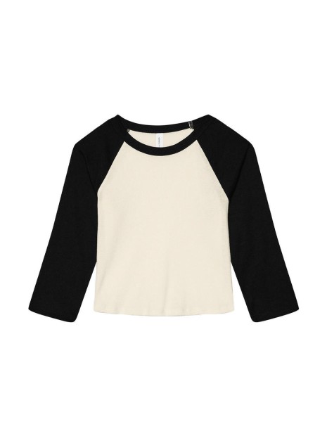 BELLA-CANVAS Women's Micro Rib 3/4 Raglan Baby Tee /api/colors/63e06a2f-1a57-4e61-b4dd-0c6e0b64741e personnalisable