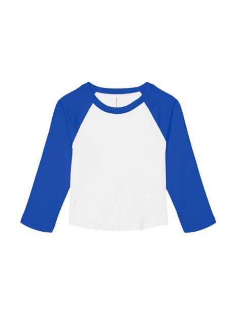 BELLA-CANVAS Women's Micro Rib 3/4 Raglan Baby Tee /api/colors/66c6c9fd-4ff4-4b1c-b5f0-a9c303cb7220 personnalisable