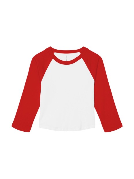 BELLA-CANVAS Women's Micro Rib 3/4 Raglan Baby Tee /api/colors/9f92a202-c244-4977-9a4f-b1dea2a1d7fd personnalisable