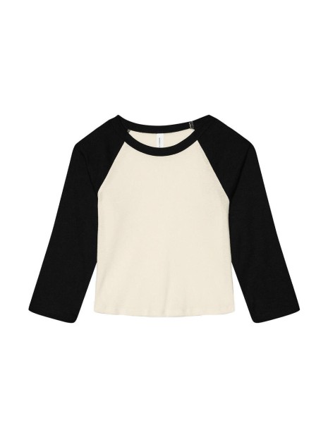 BELLA-CANVAS Women's Micro Rib 3/4 Raglan Baby Tee /api/colors/63e06a2f-1a57-4e61-b4dd-0c6e0b64741e personnalisable