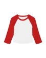 T-Shirts personnalisable BELLA-CANVAS Women's Micro Rib 3/4 Raglan Baby Tee