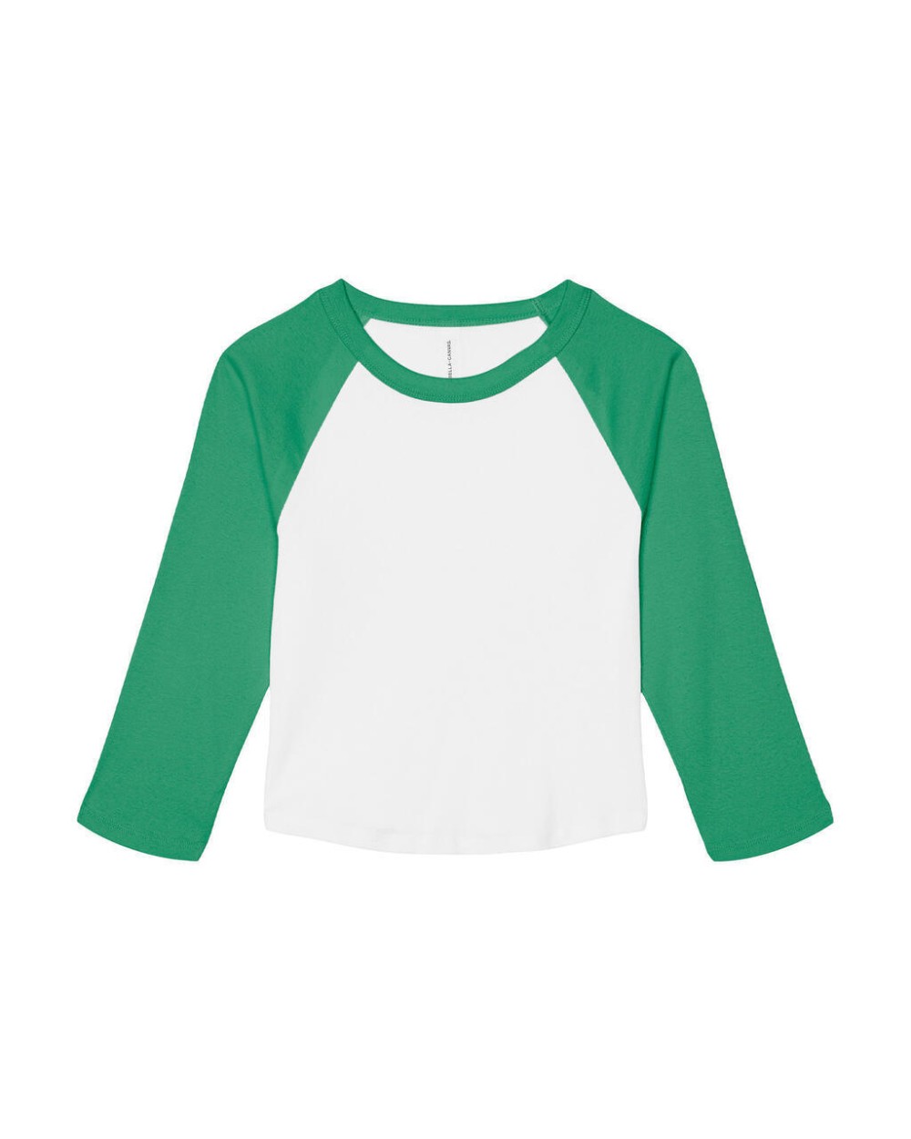 T-shirts BELLA-CANVAS Women's Micro Rib 3/4 Raglan Baby Tee voor bedrukking &amp; borduring