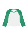 T-shirts BELLA-CANVAS Women's Micro Rib 3/4 Raglan Baby Tee voor bedrukking &amp; borduring