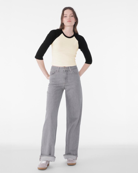 T-shirts BELLA-CANVAS Women's Micro Rib 3/4 Raglan Baby Tee voor bedrukking &amp; borduring