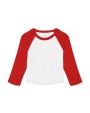 T-shirts BELLA-CANVAS Women's Micro Rib 3/4 Raglan Baby Tee voor bedrukking &amp; borduring