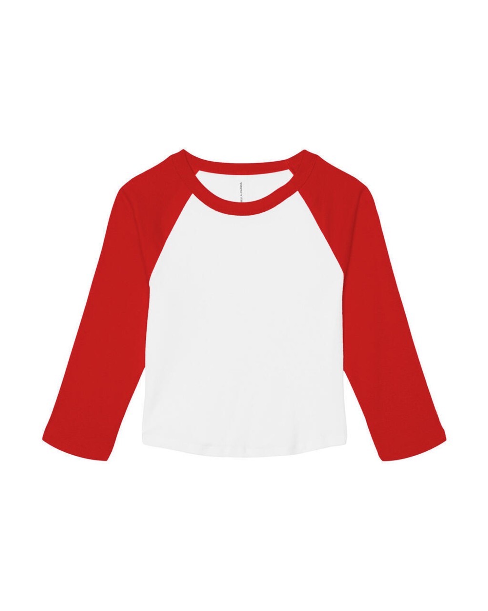 T-shirts BELLA-CANVAS Women's Micro Rib 3/4 Raglan Baby Tee voor bedrukking &amp; borduring