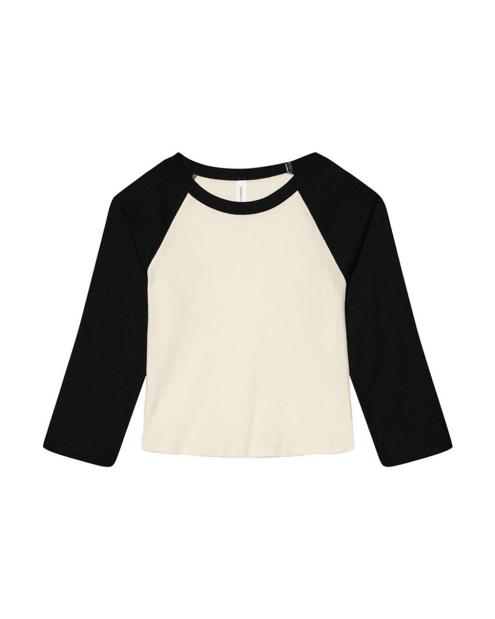 T-shirts BELLA-CANVAS Women's Micro Rib 3/4 Raglan Baby Tee voor bedrukking &amp; borduring