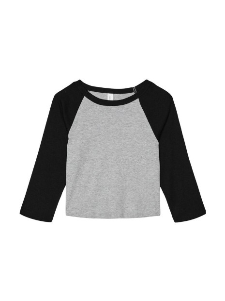 BELLA-CANVAS Women's Micro Rib 3/4 Raglan Baby Tee /api/colors/96ad4e26-852a-428a-a5aa-103c2fdd6515 personnalisable