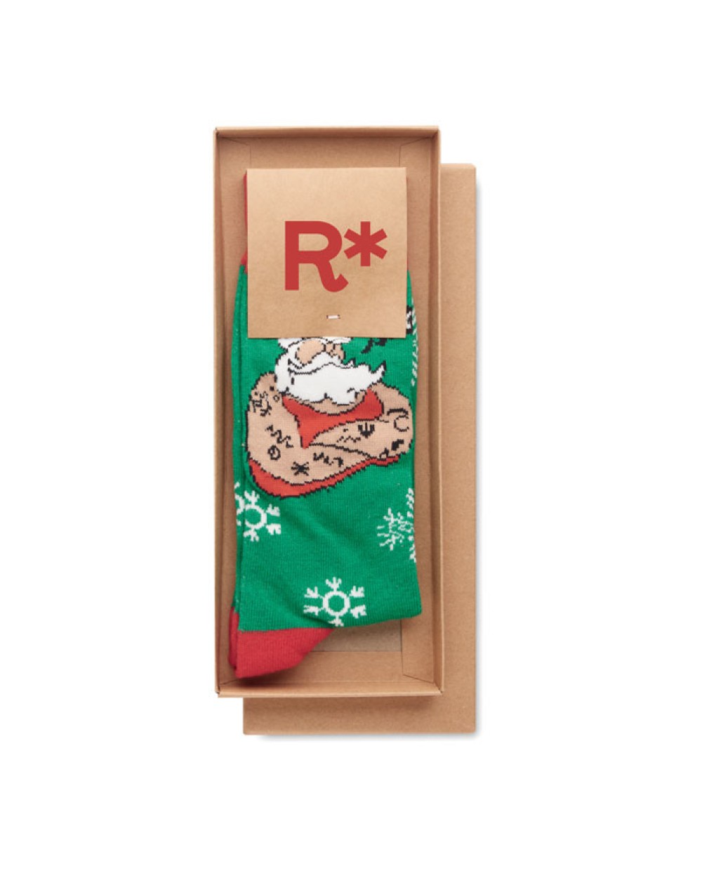 Benodigdheden 4DO Paar kerstsokken L voor bedrukking &amp; borduring