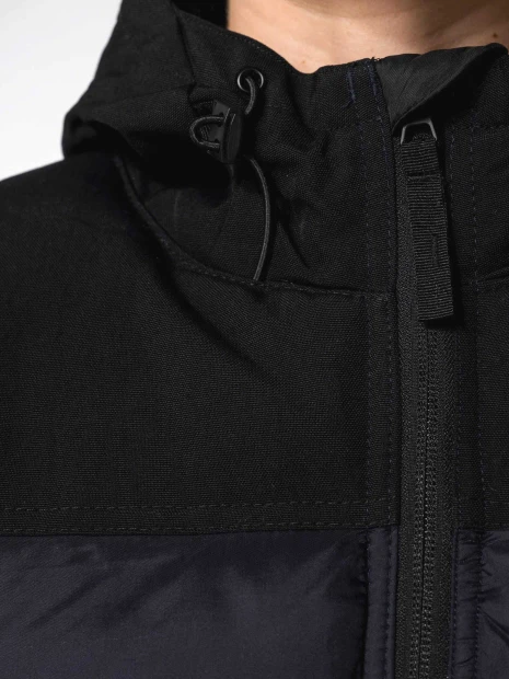 Vestes à personnaliser KARIBAN Parka matelassée à capuche bi-ton unisexe 