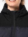 Vestes à personnaliser KARIBAN Parka matelassée à capuche bi-ton unisexe 