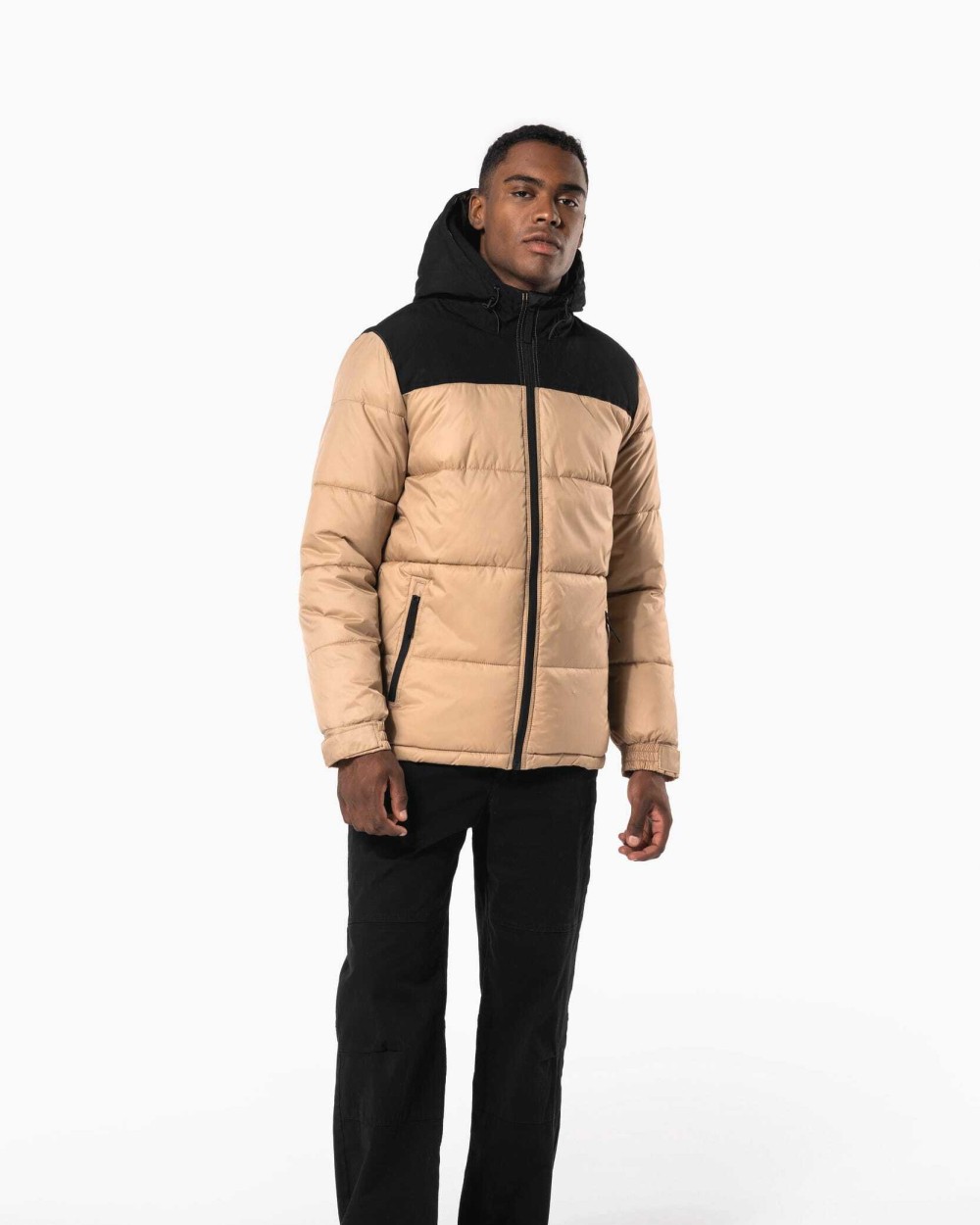 Vestes personnalisable KARIBAN Parka matelassée à capuche bi-ton unisexe