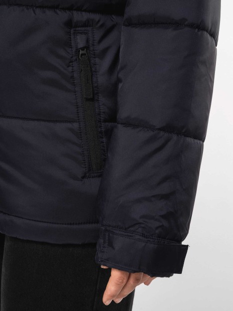 Vestes à personnaliser KARIBAN Parka matelassée à capuche bi-ton unisexe 