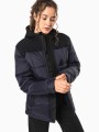 Vestes à personnaliser KARIBAN Parka matelassée à capuche bi-ton unisexe 