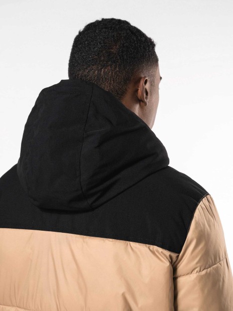 Vestes à personnaliser KARIBAN Parka matelassée à capuche bi-ton unisexe 