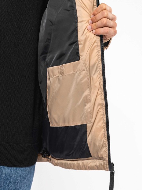 Vestes à personnaliser KARIBAN Parka matelassée à capuche bi-ton unisexe 