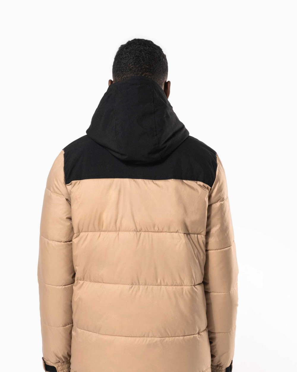 KARIBAN Unisex Steppparka mit Kapuze in zwei Farbtönen Jacken personalisierbar