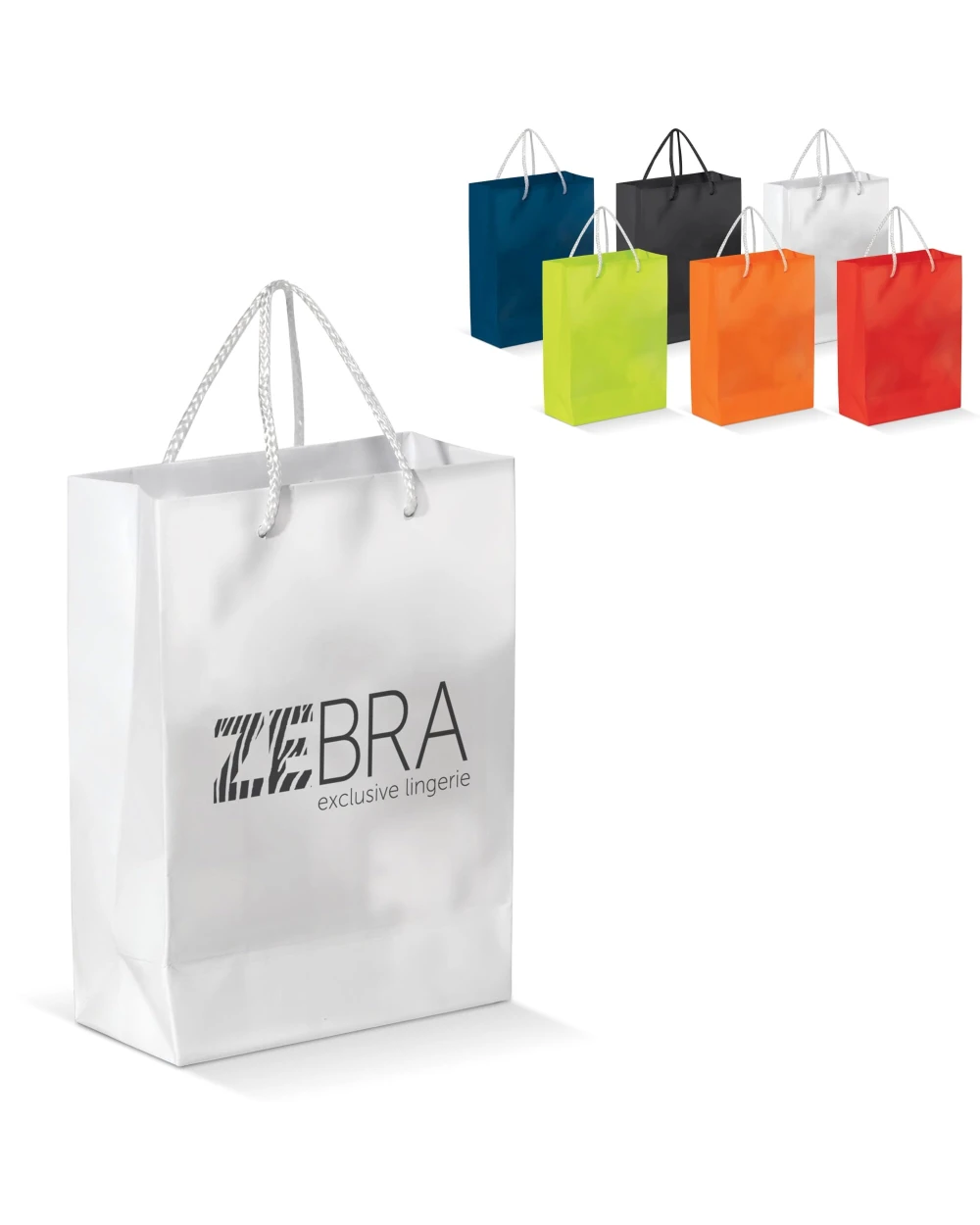 4DO Laminierte Papiertasche, klein Tote Bags personalisierbar