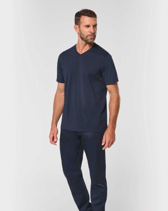 T-Shirts personnalisable Wk. Designed To Work T-shirt écoresponsable col V antibactérien homme