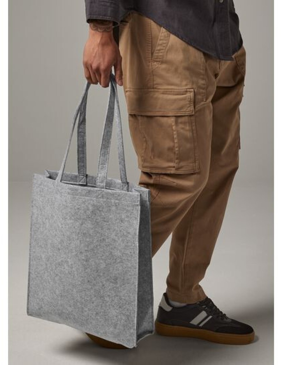 Tote bags BAG BASE FELT TOTE BAG voor bedrukking &amp; borduring