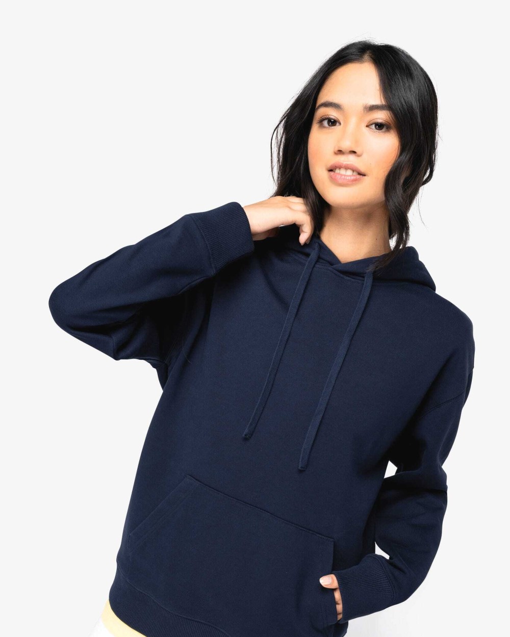 Sweaters & hoodies NATIVE SPIRIT Ecologische uniseks sweater met capuchon en verlaagde schouders French Terry voor bedrukking &amp; borduring