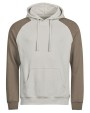 TEE JAYS UNLABELED TWO-TONE HOODED SWEATSHIRT Sweatshirts personalisierbar