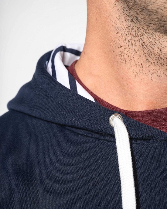 Sweat-shirts personnalisable Kariban Sweat-shirt à capuche contrastée à motifs unisexe