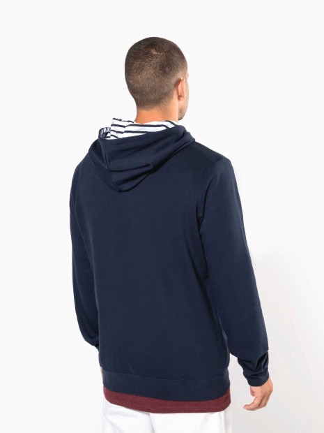Sweat-shirts à personnaliser KARIBAN Sweat-shirt à capuche contrastée à motifs unisexe 