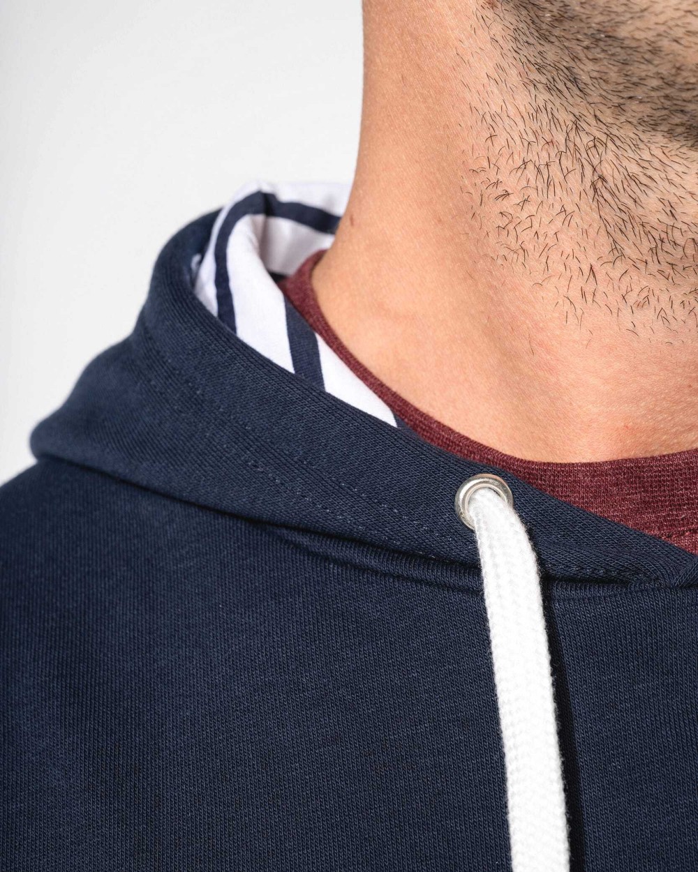 Sweat-shirts personnalisable KARIBAN Sweat-shirt à capuche contrastée à motifs unisexe