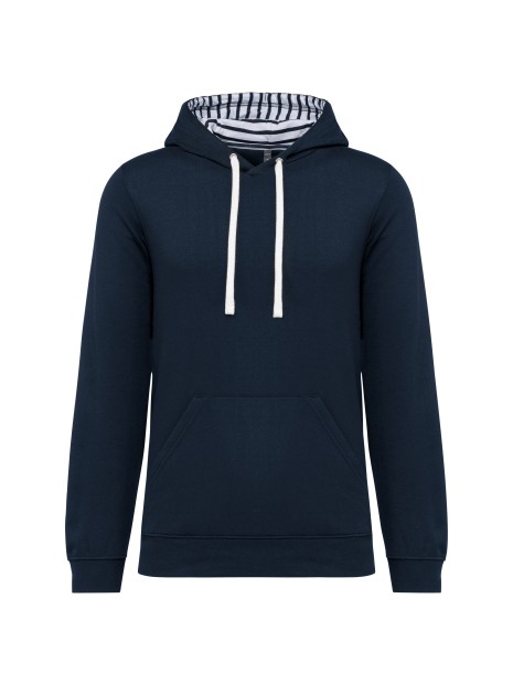 KARIBAN Sweat-shirt à capuche contrastée à motifs unisexe /api/colors/384ae616-e794-4b57-9745-9c9b9832180d personnalisable