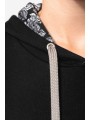 KARIBAN Sweat-shirt à capuche contrastée à motifs unisexe  personnalisable