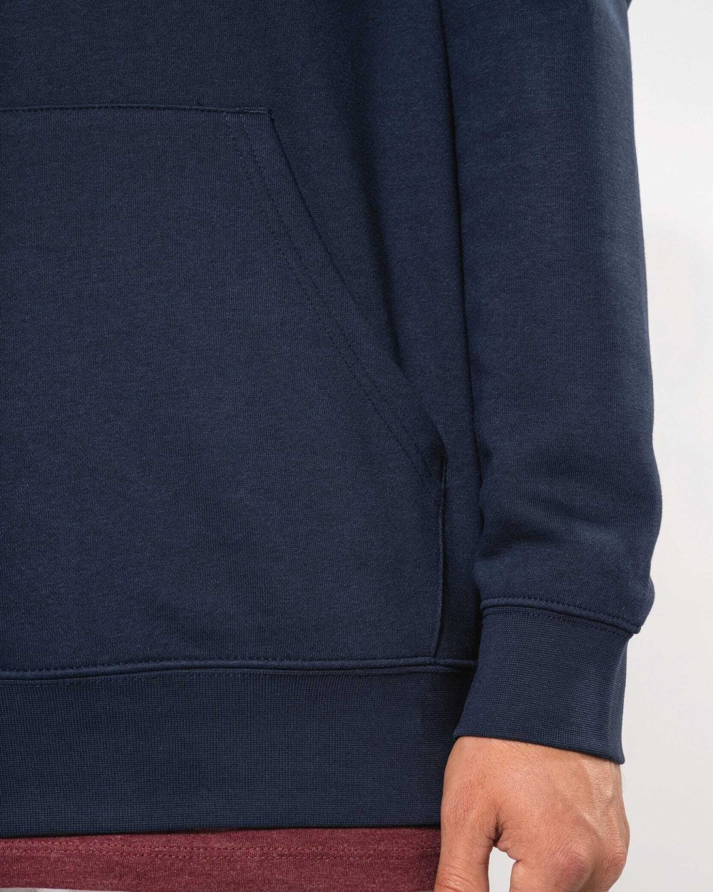 KARIBAN Unisex-Kapuzensweatshirt mit kontrastfarbener Kapuze und Motiven Sweatshirts personalisierbar