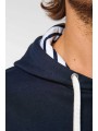 KARIBAN Sweat-shirt à capuche contrastée à motifs unisexe  personnalisable