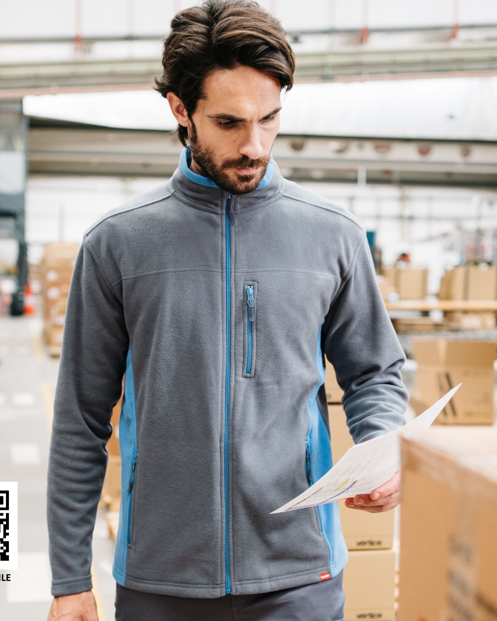 VELILLA TWO-TONE FLEECE JACKET Polar Fleeces personalisierbar