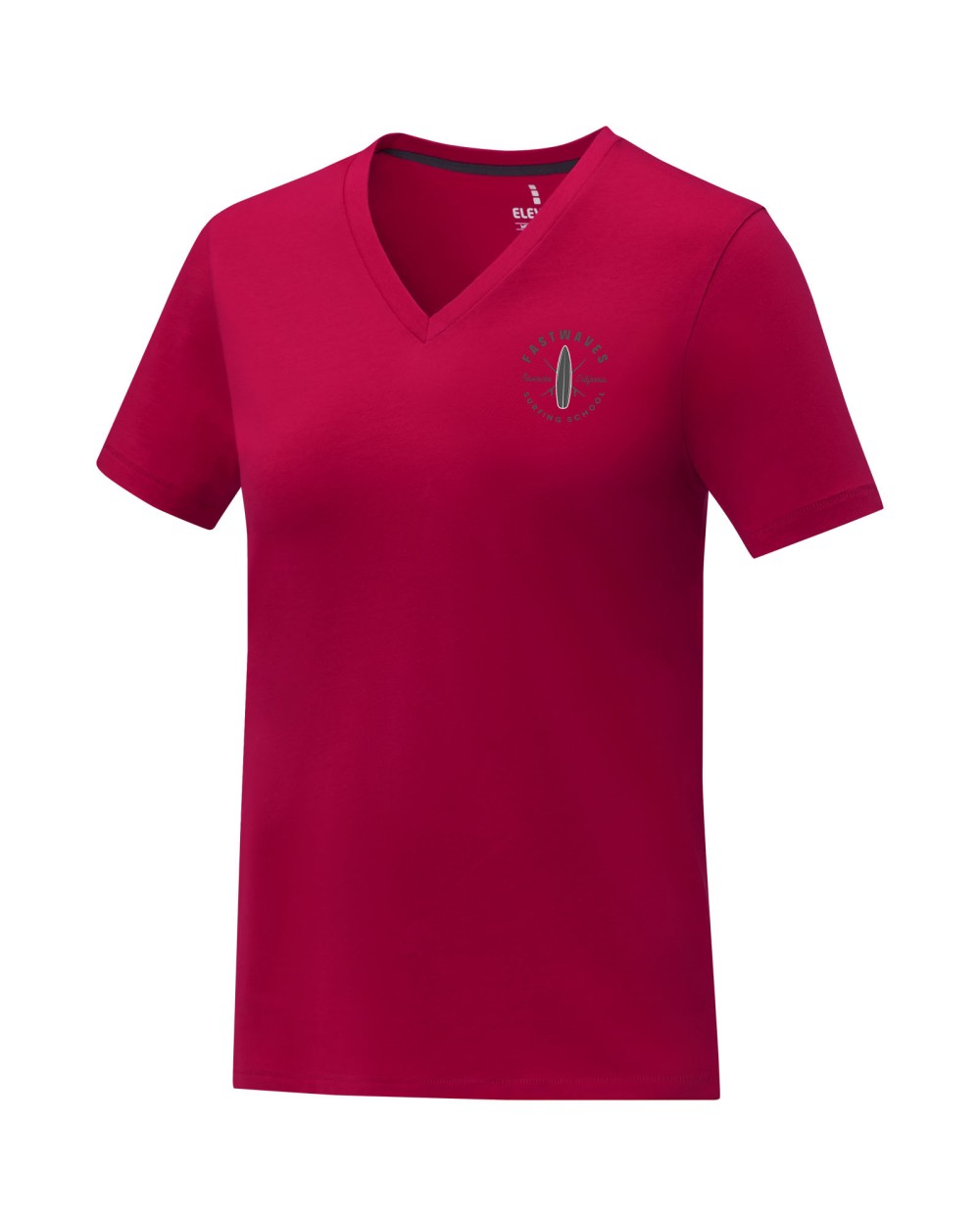 T-shirts ELEVATE Somoto Dames T-shirt met V-hals en korte mouwen   voor bedrukking &amp; borduring
