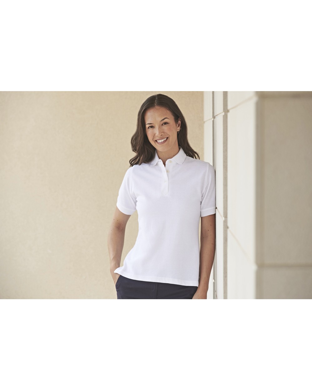 Polo's HENBURY Ladies` Classic Cotton Piqué Polo Shirt voor bedrukking &amp; borduring