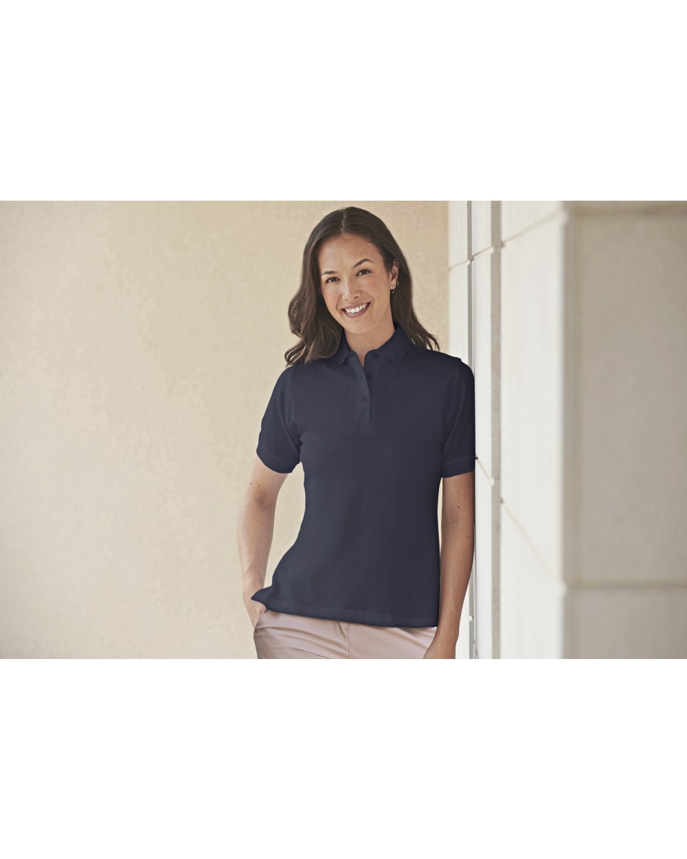 Polo's HENBURY Ladies` Classic Cotton Piqué Polo Shirt voor bedrukking &amp; borduring