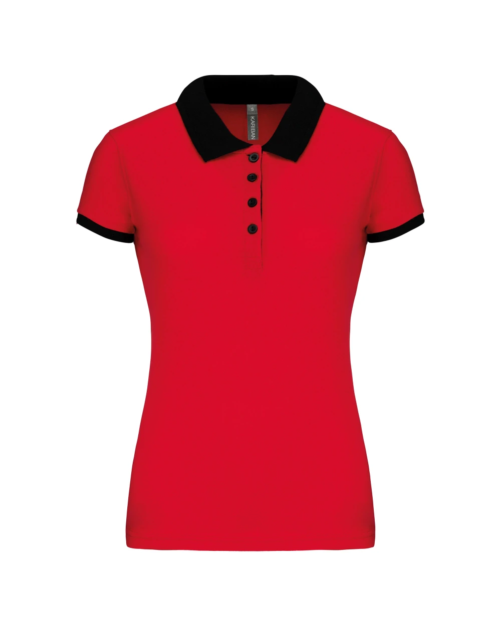 Polos personnalisable KARIBAN Polo piqué bicolore femme
